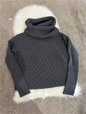 Alice & Olivia Cowl Neck 100% Wool Chunky Sweater
